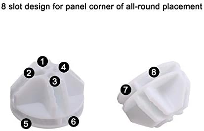 C&AHOME 24pcs Wire Cube Plastic Connectors for Cube Storage Modular Closet Organizer and Metal Grid Shelving Unit White - Image 2