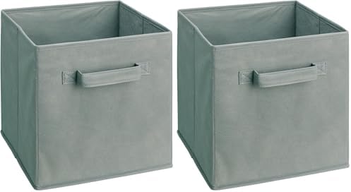 ClosetMaid 58657 Cubeicals Fabric Drawer, Gray (Pack of 2) by ClosetMaid