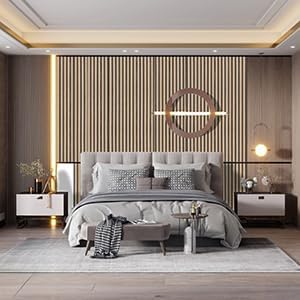 Peel and Stick Wood Slat Wallpaper - 17.5" x 750" Self-Adhesive Wood Panel for Walls Easy DIY Wall Decor Brown Faux Wood Contact Paper Removable Wall Covering for Bedroom, Living Room, Office - Image 7