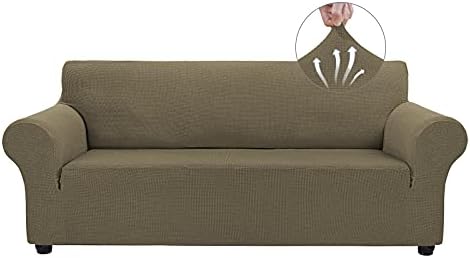Asnomy Stretch Oversized Couch Covers for Sofa Slipcover,Khaki by Asnomy