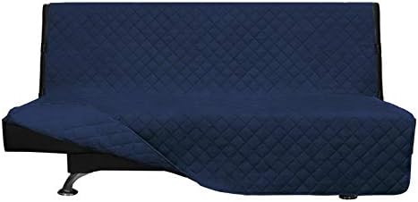 Easy-Going Reversible Couch Cover, Large Futon Sofa, Navy/Navy by Easy-Going