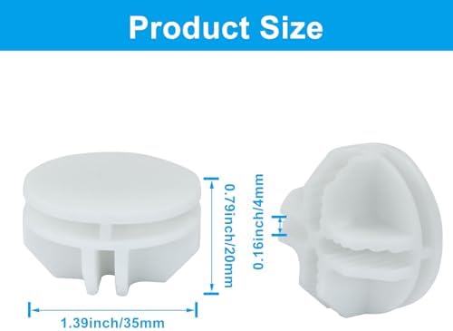 20Pcs White Plastic Wire Grid Cube Connector - Image 5