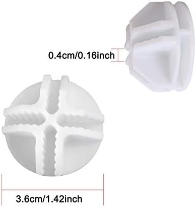 C&AHOME 24pcs Wire Cube Plastic Connectors for Cube Storage Modular Closet Organizer and Metal Grid Shelving Unit White - Image 3
