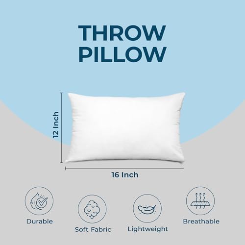 Utopia Bedding Throw Pillows, Decorative 12x16 Pillow Inserts, Set of 4 - Image 4