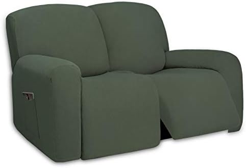 PureFit Super Stretch Loveseat Recliner Sofa Couch Cover with Pocket by PureFit