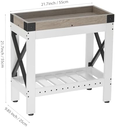 Narrow Side Table, End Table,Sofa Side Table, End Table Nightstand for Bedroom, Living Room, Small Spaces - Image 3