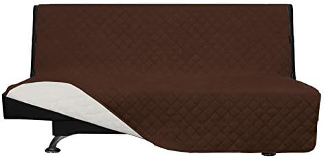 Easy-Going Reversible Couch Cover, Large Futon Sofa, Coffee/Ivory by Easy-Going