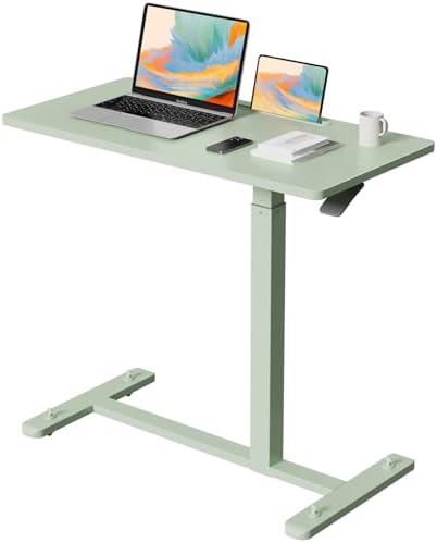 Gibbon Mounts 32” Rolling Mobile Standing Desk, Bedside Table with Wheels by GIBBONMOUNTS