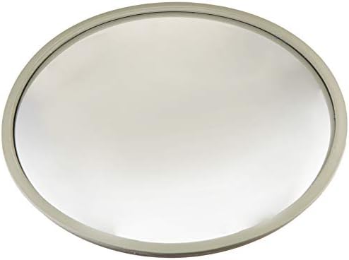 OC1200 Acrylic Convex Wall Mount Mirror, 12",Off-white by VisionMetalizersInc