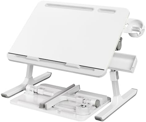 SONGMICS Bed Laptop Desk, Foldable, Adjustable Height, 15.7 x 22 Inches by SONGMICS