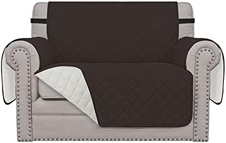Easy-Going Reversible Couch Cover, Oversized Chair, Chocolate/Ivory by Easy-Going