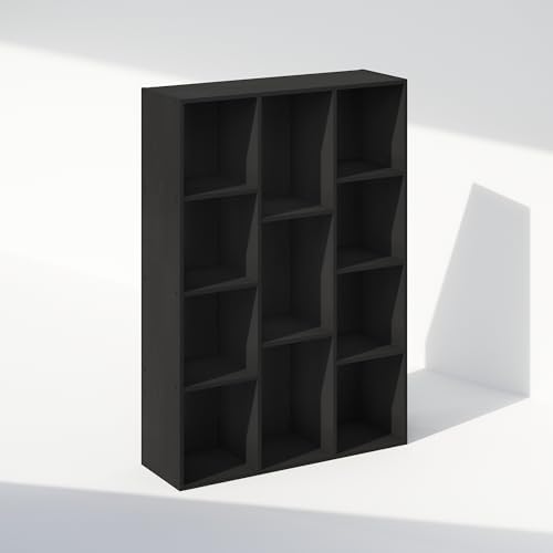 Furinno Reed Closet Organizers and Storage, 11-Cube Closet Organizer, Open Shelf Closet Storage, for Wardrobe, Bedroom, Living Room, Blackwood - Image 3