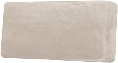 H.VERSAILTEX Velvet Stretch Individual Couch Cushion Cover Plush Cushion Slipcover for Loveseat Sofa Cushion Furniture Protector Seat Cushion Sofa Cover (1 Piece Sofa Cushion Cover, French Oak) by HVERSAILTEX