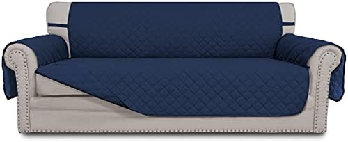Easy-Going Reversible Couch Cover, 3 Cushion Sofa, Large, Navy/Navy by Easy-Going