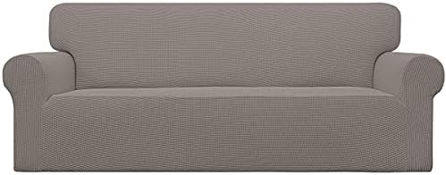 Easy-Going Stretch Oversized Sofa Couch Slipcover Washable Taupe by Easy-Going