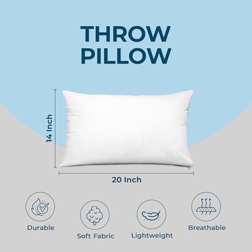Utopia Bedding Throw Pillows, Decorative 14x20 Pillow Inserts, Set of 4 - Image 4