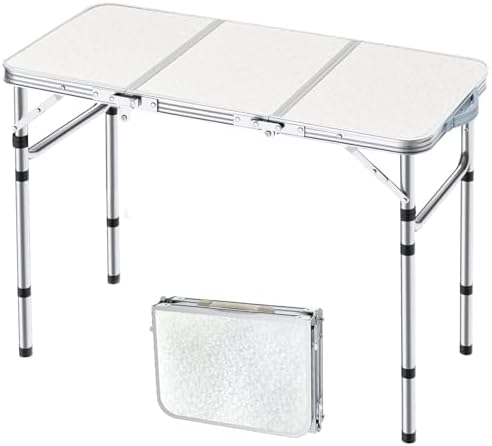 Yriuat Folding Camping Table 3ft Portable Picnic Table, 35" x 16" by Yriuat