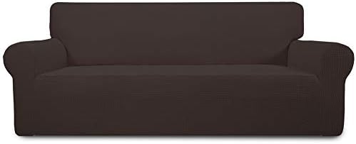 Easy-Going Stretch 4 Seater Oversized Sofa Couch Cover Chocolate by Easy-Going