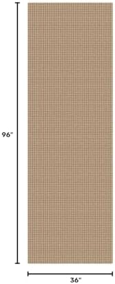 KOZYFLY Runners for Hallways 3x8 ft Washable Kitchen Runner Non Slip Rubber Backed Hall Runners Cotton Entryway Runner Rugs for Indoor Backdoor Bedroom Kitchen, Orange Beige/Tan/Brown - Image 2