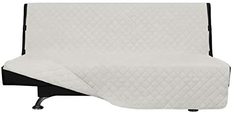 Easy-Going Reversible Couch Cover, Large Futon Sofa, Ivory/Ivory by Easy-Going