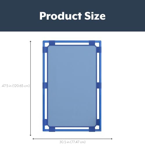 Children's Factory Rectangle PlayPanel, Kids Room Divider Panel, Classroom Partition, Free-Standing Screen for Daycare or Preschool, Sky Blue - Image 2