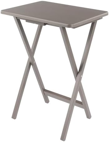 Winsome Alex Set of 4 Foldable Snack Tables with Storage Rack - Image 6