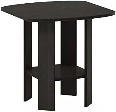 Furinno SIMPLE DESIGN Side Table, 2-Tier Modern End Table with Soft Edges, Open Shelves Night Stand, Bedside Table, for Living Room, Bedroom, Espresso - Image 6