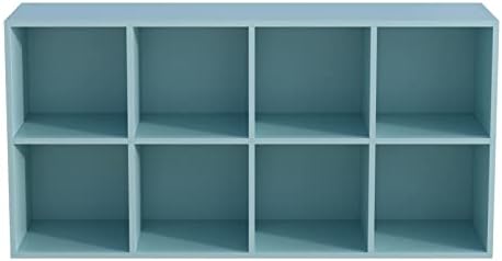 OSCHF 8-Cube Storage Shelf Bookcase, Light Blue - Image 5