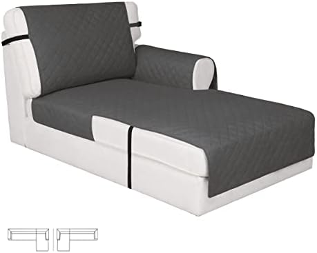 Easy-Going Reversible Couch Cover, Chaise Lounge, Dark Gray/Dark Gray by Easy-Going