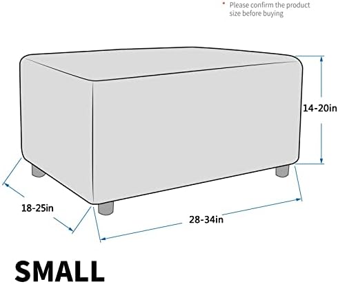 MAXIJIN Velvet Ottoman Slipcover Small Stretch Square Rectangle Footstool Slipcover Folding Storage Ottoman Covers for Living Room with Elastic Bottom (Ottoman Small, Dark Coffee) - Image 3