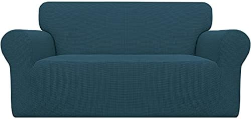Easy-Going Stretch Oversized Loveseat Couch Covers Washable Deep Teal by Easy-Going