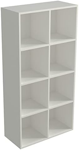 OSCHF 8-Cube Storage Shelf Bookcase, Warm White by OSCHF