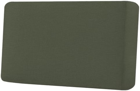 H.VERSAILTEX Super Stretch Individual Seat Cushion Covers Sofa Covers Couch Cushion Covers Slipcover Sets Thick Jacquard Textured Twill Fabric (1 Piece Loveseat Cushion Cover, Olive) by HVERSAILTEX