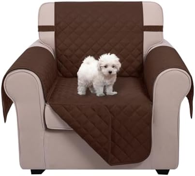 U-NICE HOME Reversible Recliner Chair Covers, Brown by U-NICEHOME