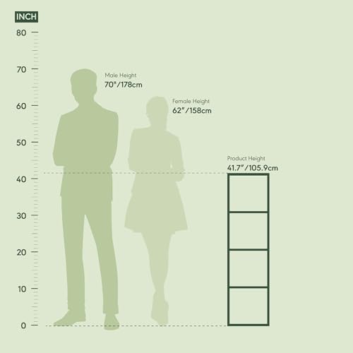 Furinno PASIR Book Shelf, 4-Tier Modern Bookshelf, Open Shelves Bookcase 9 x 12 x 42, Easy Assembly, for Living Room, Bedroom, Home Office, Blackwood - Image 4