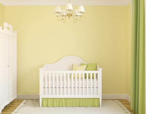 15.7"x394" Yellow Wallpaper Solid Color Yellow Contact Paper Removable Wallpaper Peel and Stick Renter Friendly Wallpaper for Bedroom Bathroom Wallpaper Self Adhesive Shelf Liner Matte - Image 5