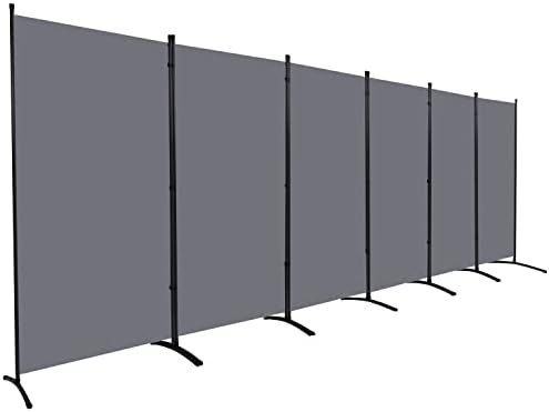 Room Divider 6FT Folding Privacy Screens, 6 Panel Partition Room Dividers by HOMSCREENER