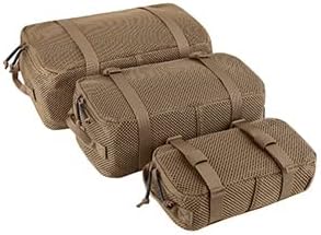 PETAC GEAR 3 PCS Tactical Modular Packing Cubes, Large Capacity Mesh Storage Bag,Outdoor Travel Organize Storage Pouches Bags. by PetacGear