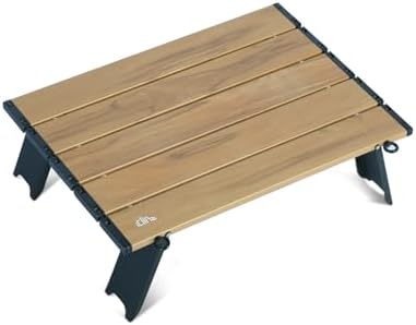 iClimb Ultralight Compact Mini Folding Alu. Table (Nature - S) by iClimb