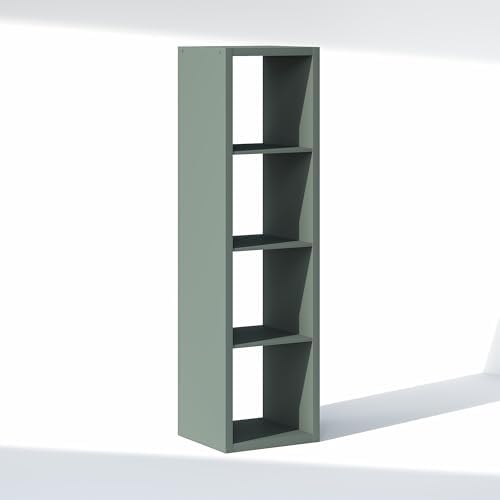 Furinno Cubic Extra Thick 4-Cube Closet Organizers and Storage, Sage Green - Image 7