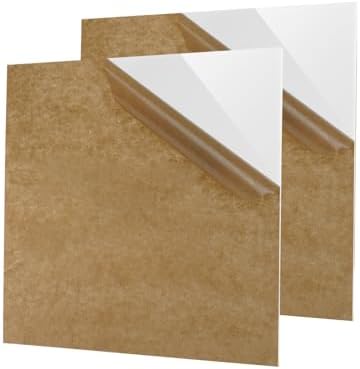 White Cast Acrylic Sheets Plexiglass Sheets 1/8 in Plastic Board 8X8 by YMYKLB