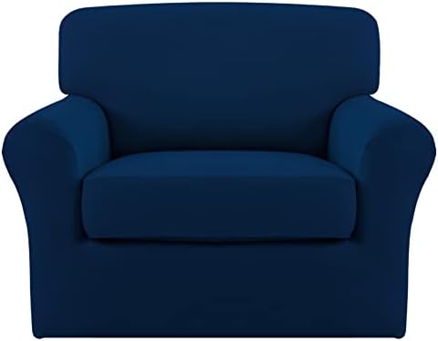 Easy-Going 2 Pieces Stretch Sofa Slipcover for Armchair Washable by Easy-Going