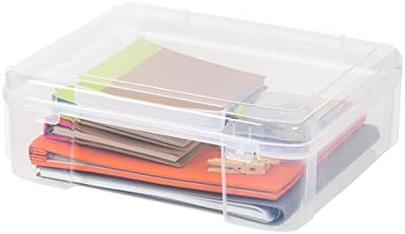 IRIS USA Scrapbook Case |Made in USA| Fits 12"x12" - Thick (1-Pack) - Clear by IRISUSA
