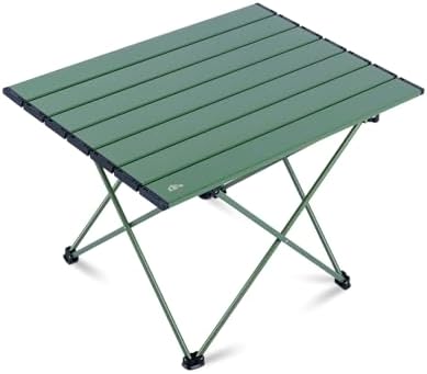 iClimb Ultralight Compact Camping Folding Table (Green - L) by iClimb