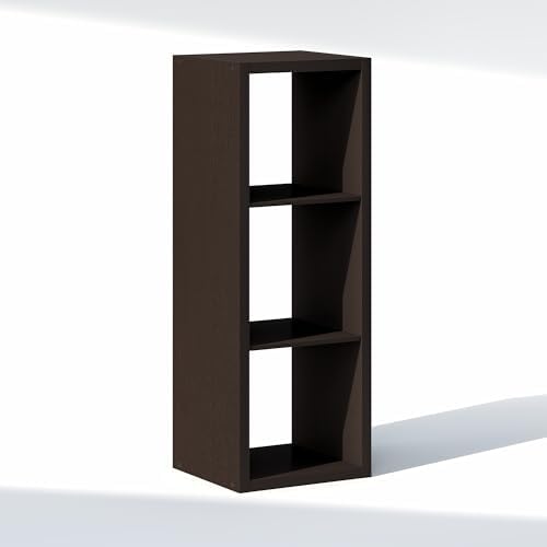 Furinno Cubic Extra Thick 3-Cube Closet Organizers and Storage, Dark Oak - Image 7