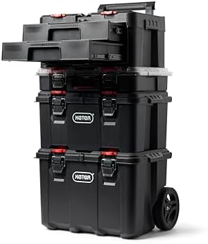 Keter Stack-n-Roll Two Drawer Tool Box for Small Parts and Power Tool Accessories, Fits Keter Modular Tool Storage System - Image 6