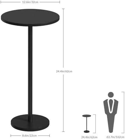 Small Round Side Table, Drink Table for Living Room - Image 2