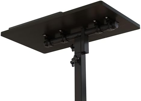 TigerDad Mobile Adjustable Height Laptop Stand PC Computer Portable Notebook Swivel Laptop Desk Rolling Table Desk Cart Tiltable with Wheels Casters& Mouse Pad Table - Image 5