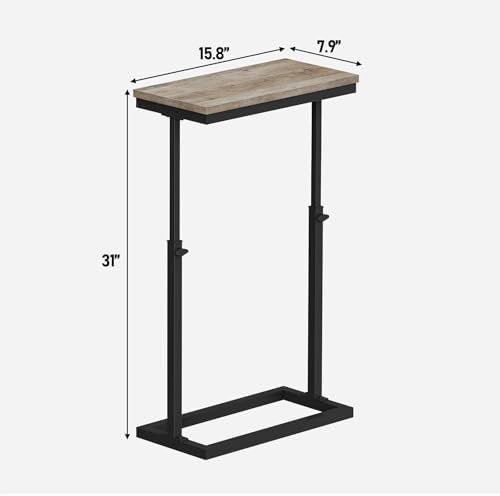 TUTOTAK End Table, Side Table, Tall Couch Table, Sofa Table, Set of 2 - Image 7