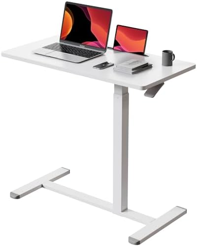 Gibbon Mounts 32” Rolling Mobile Standing Desk, Bedside Table with Wheels by GIBBONMOUNTS